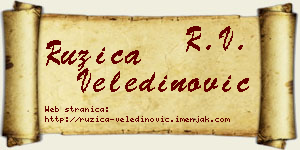 Ružica Veledinović vizit kartica